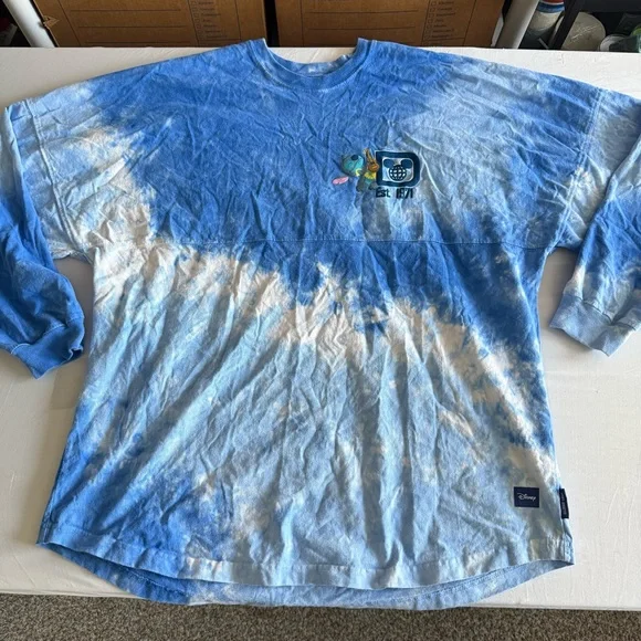 Walt Disney World Stitch Tie Dye Spirit Jersey Size Large Pullover Sweatshirt - Picture 3 of 16